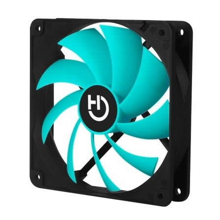 Hiditec Ventilador 4 Led Color Azul 120mm